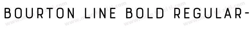 Bourton Line Bold Regular字体转换